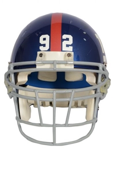2001 Michael Strahan NY Giants Game Used Football Helmet